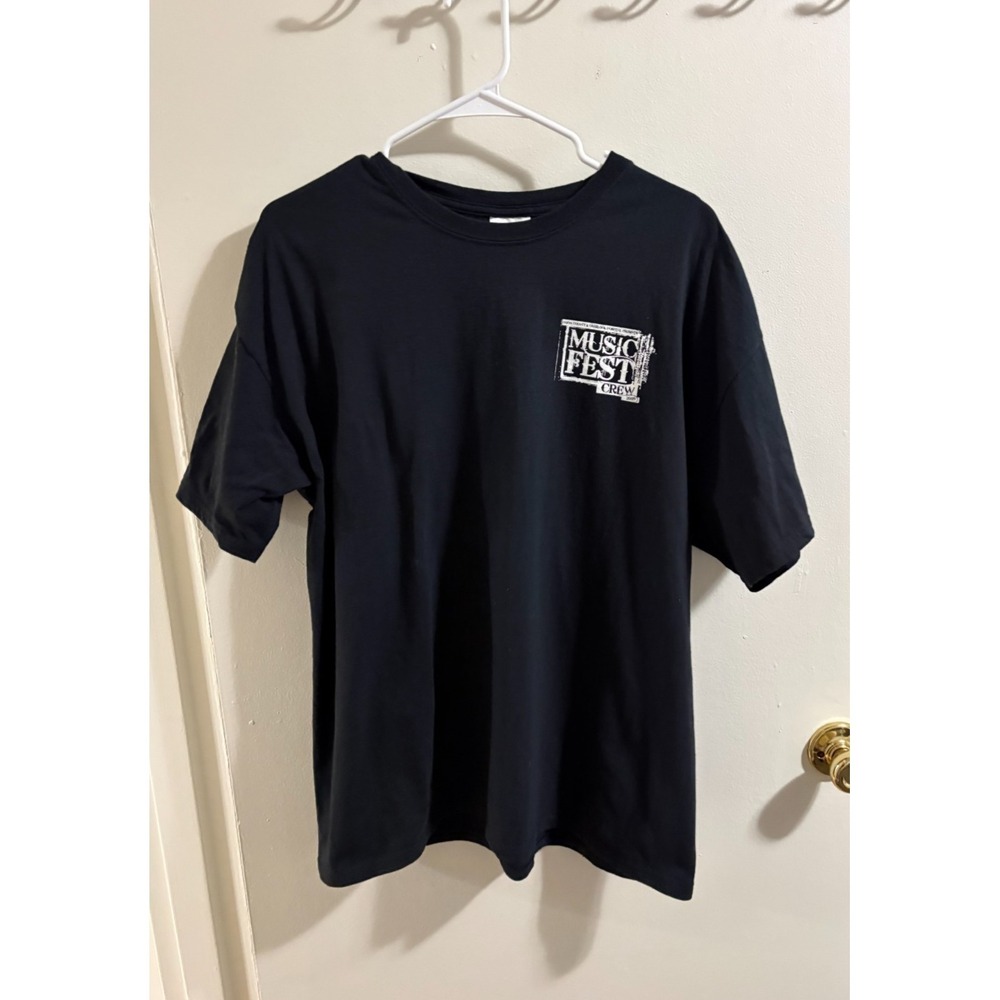 Union County and Overlook Hospital Music Fest Crew 2009 T-Shirt XL Black Hanes